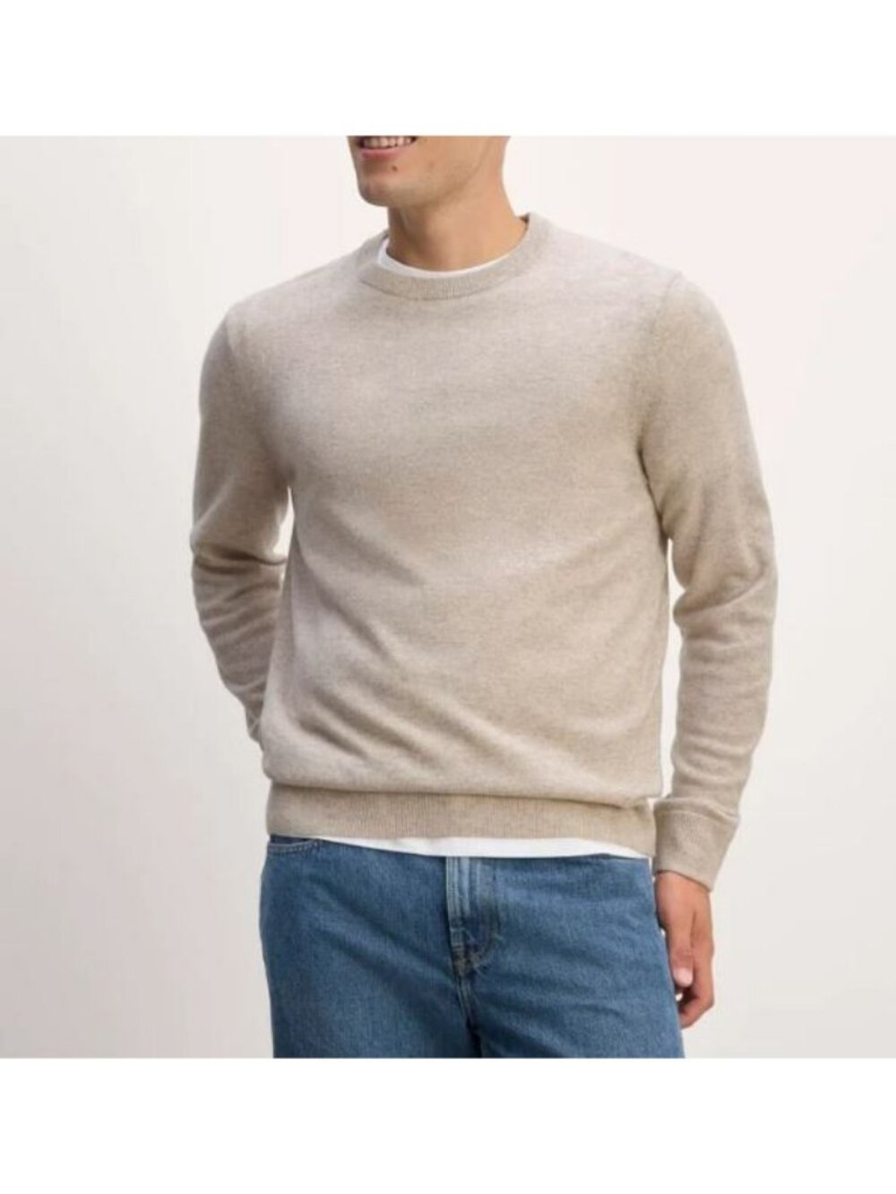 Everlane The Cashmere Crew Neck Sweater Canvas Men's Size Large NWT